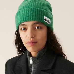 Green Ganni Beanie | Poshmark